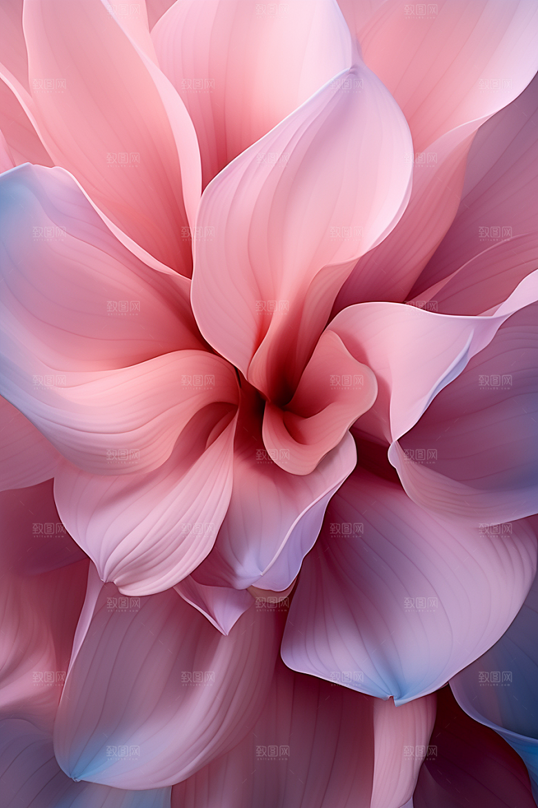 唯美花卉露水花瓣摄影图