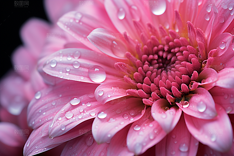 唯美花卉露水花瓣摄影图