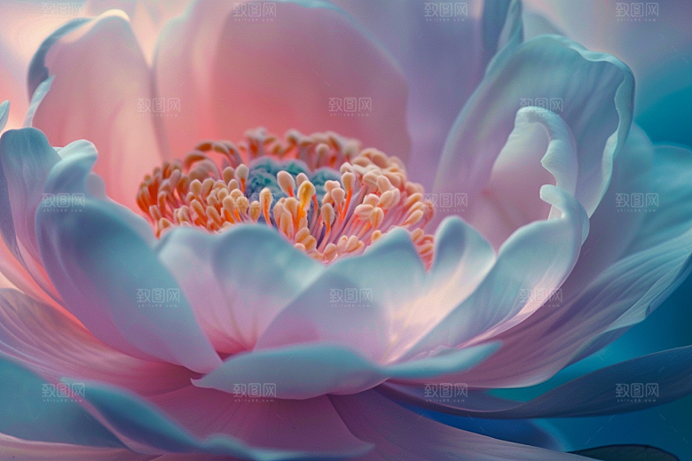 唯美花卉绚丽特写摄影图