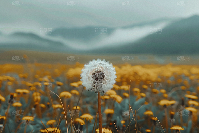 唯美蒲公英清新高清素材