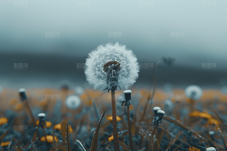 唯美蒲公英高清飞翔素材
