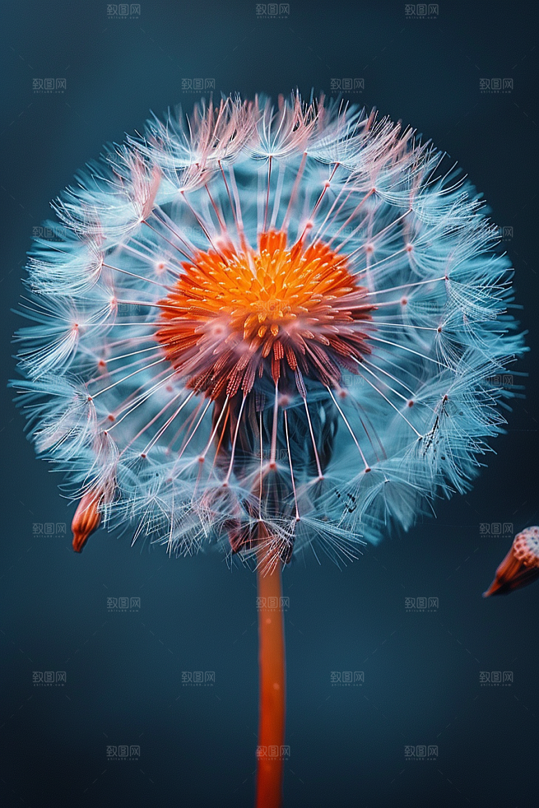唯美蒲公英自然象征自由素材