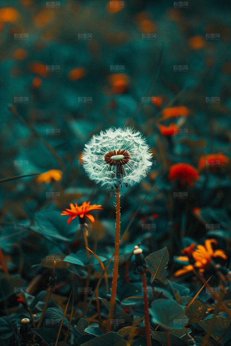 唯美蒲公英高清许愿素材