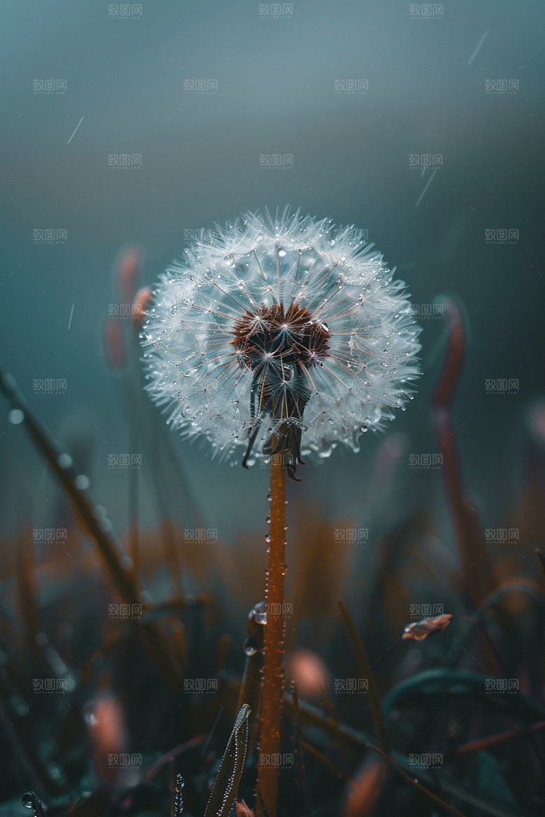 唯美蒲公英自然清新素材