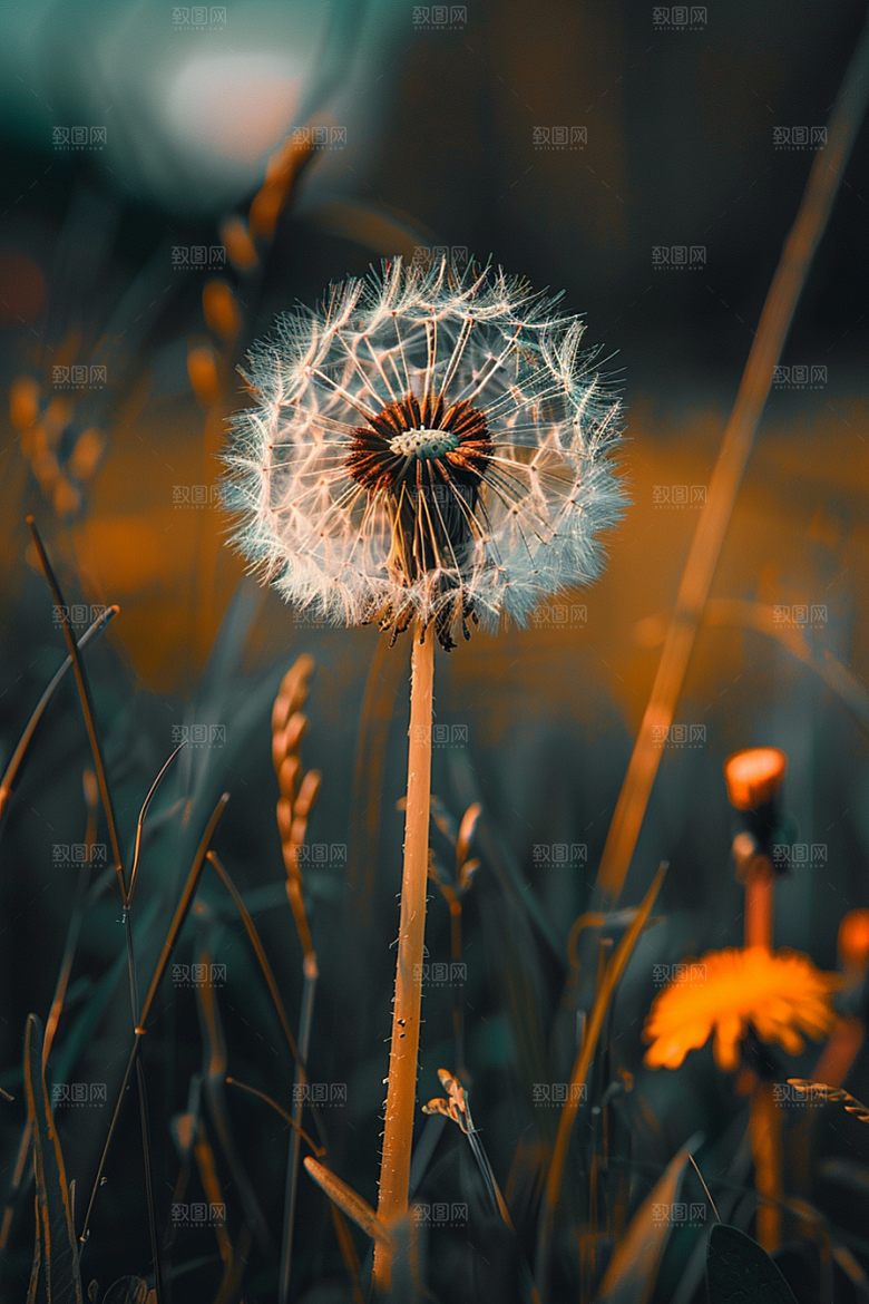 唯美蒲公英种子自然素材