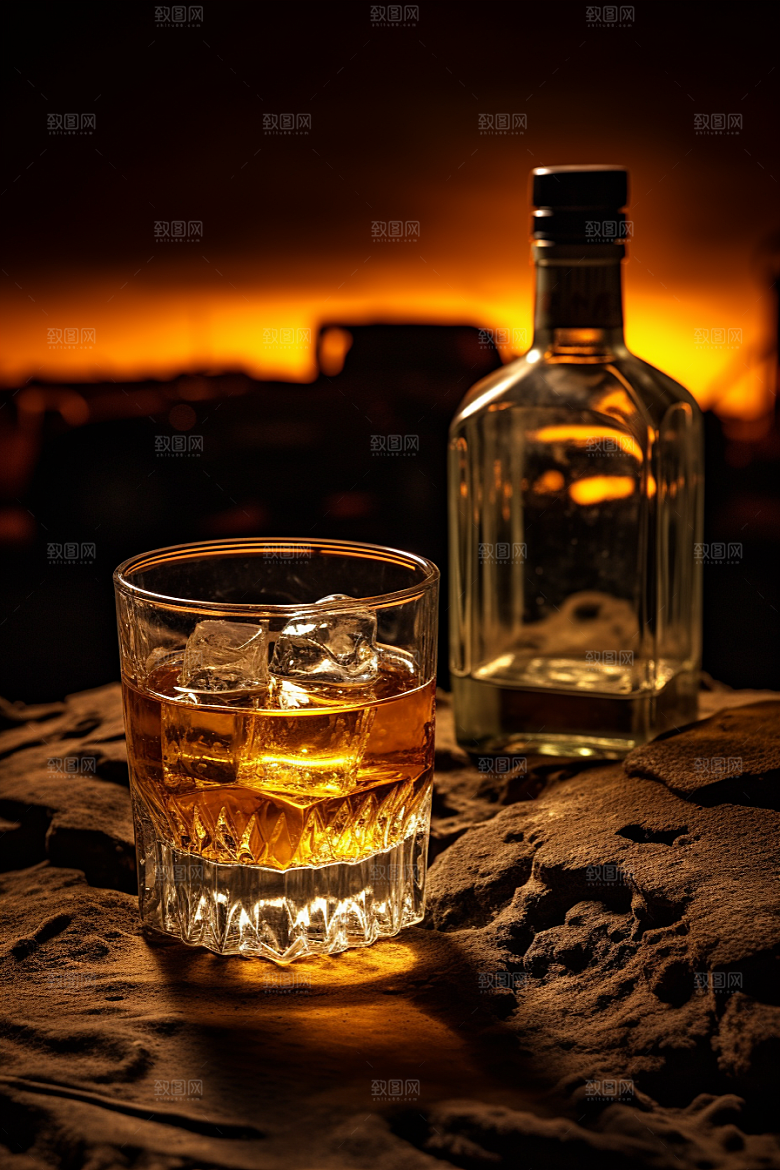 洋酒威士忌酒类酒精素材