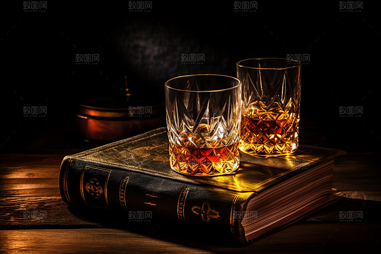洋酒威士忌高清饮品素材