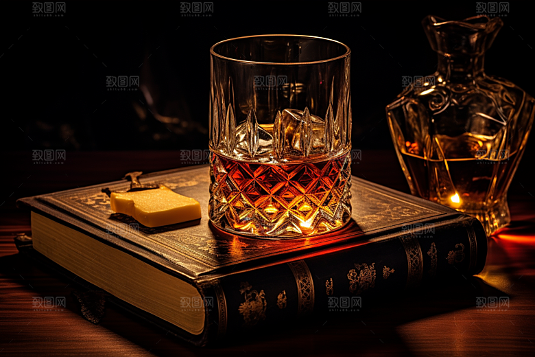 洋酒威士忌美酒品酒素材