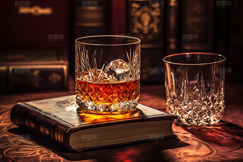 洋酒威士忌美酒酒类素材