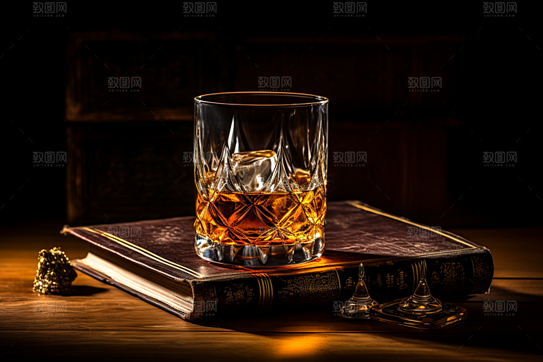 洋酒威士忌酒类高清素材