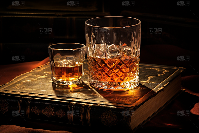 洋酒威士忌精致品酒素材