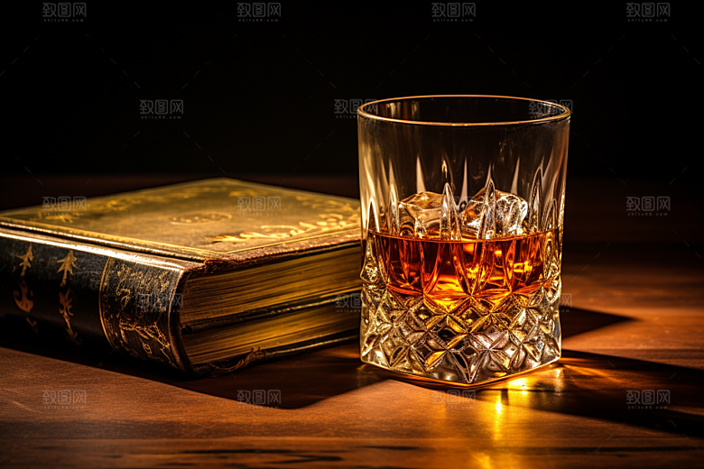 洋酒威士忌美酒精致素材