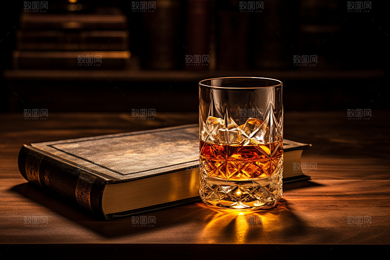 洋酒威士忌酒精品酒素材