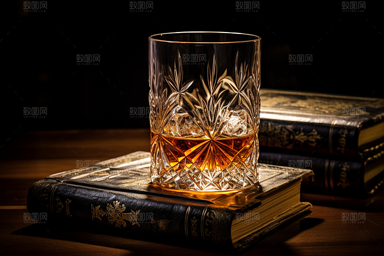 洋酒威士忌品酒饮品素材