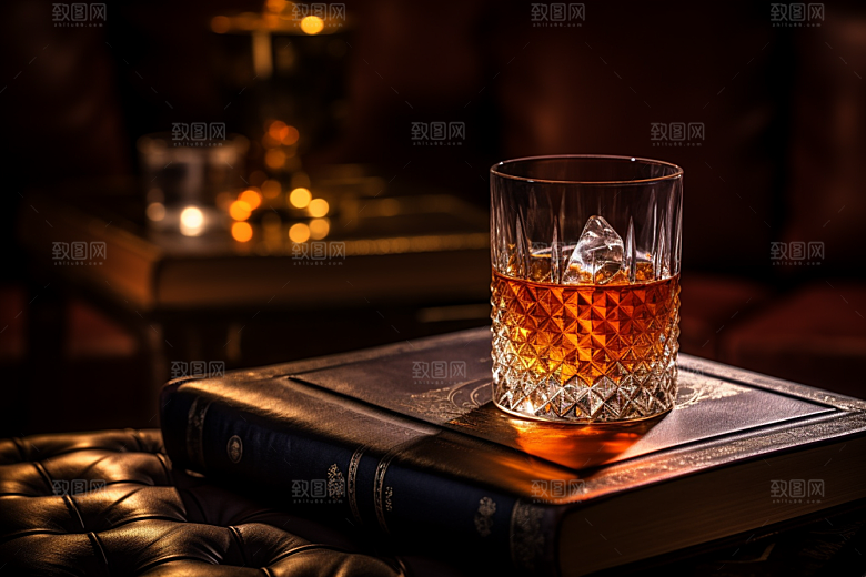 洋酒威士忌美酒品酒素材