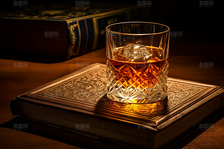 洋酒威士忌美酒酒类素材
