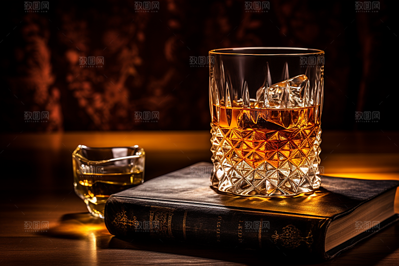 洋酒威士忌酒精品酒素材