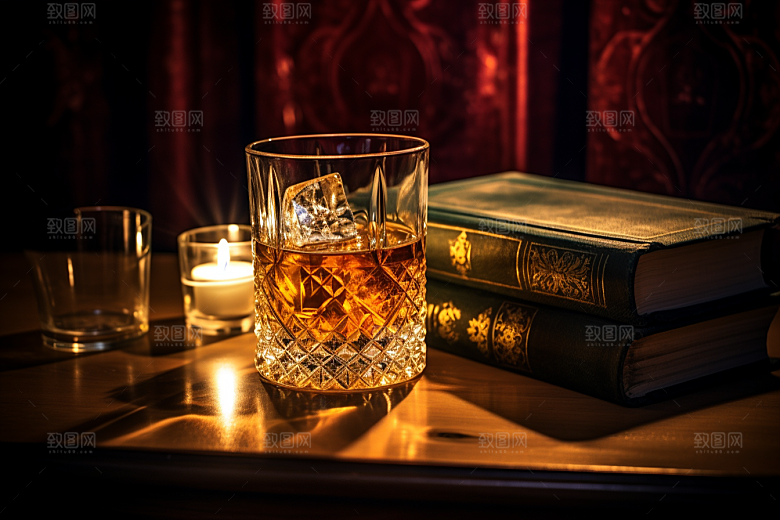洋酒威士忌酒类品酒素材
