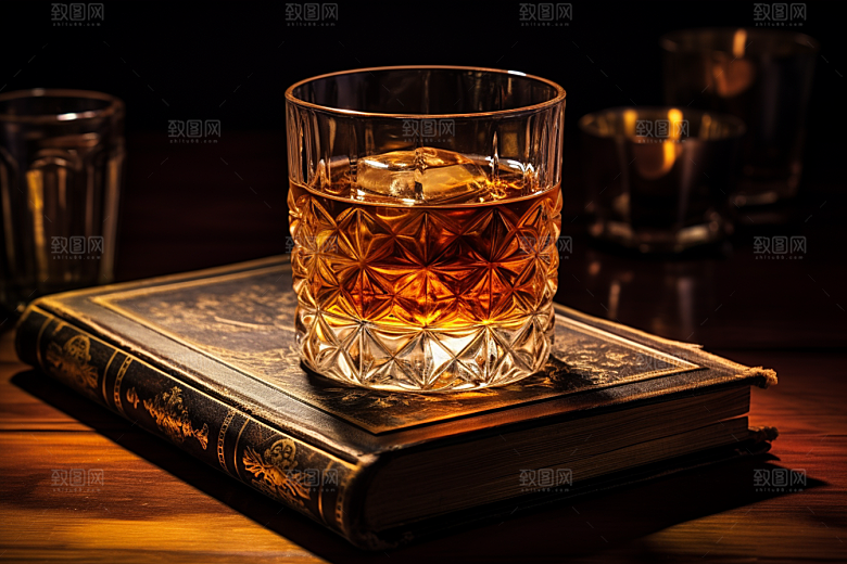 洋酒威士忌酒类品酒素材
