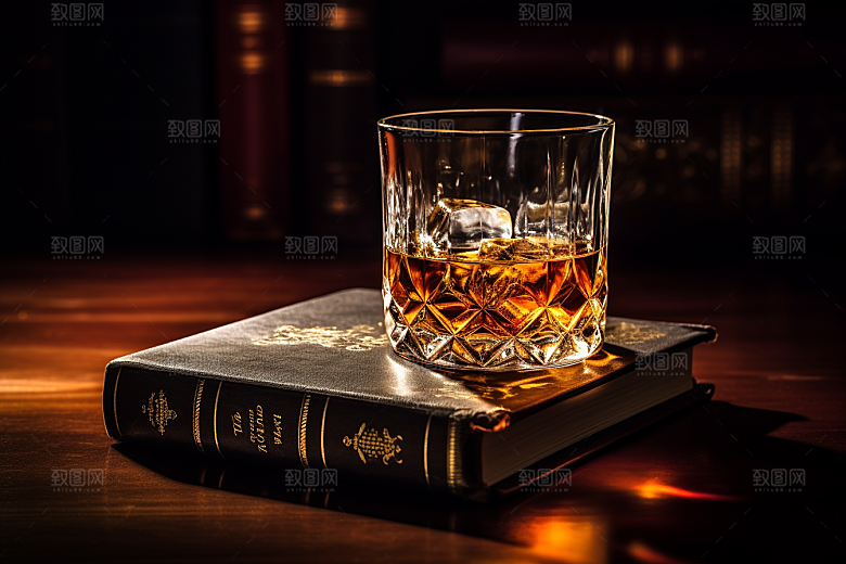 洋酒威士忌品酒饮品素材