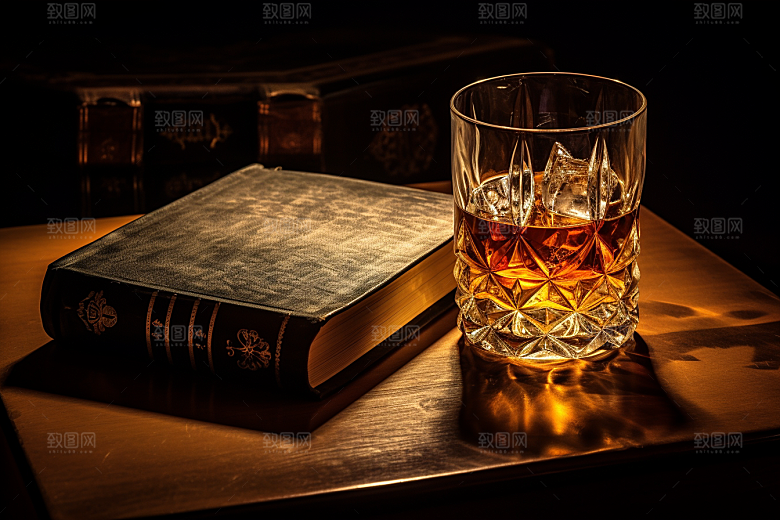 洋酒威士忌酒精品酒素材