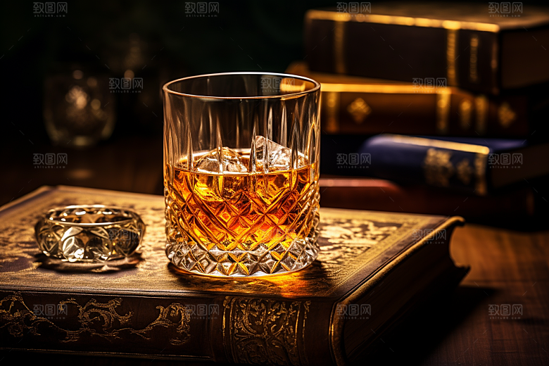洋酒威士忌精致品酒素材