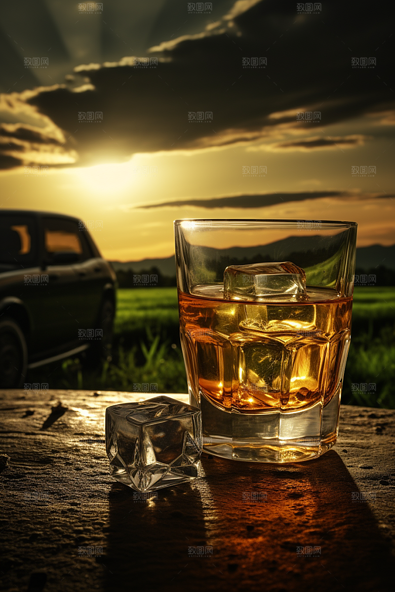 洋酒威士忌美酒酒类素材