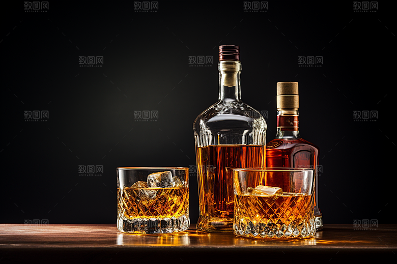 洋酒威士忌精致品酒素材