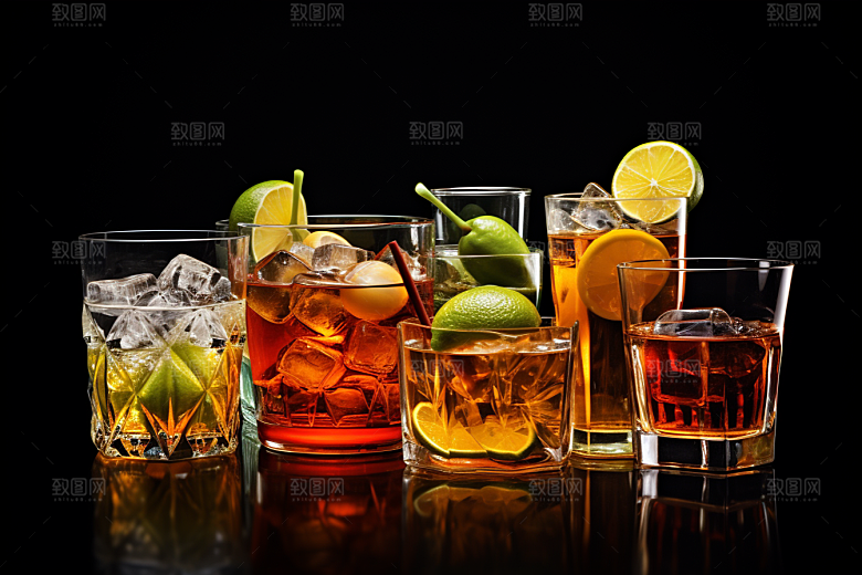 洋酒威士忌品酒酒类素材