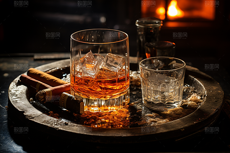 洋酒威士忌精致美酒素材