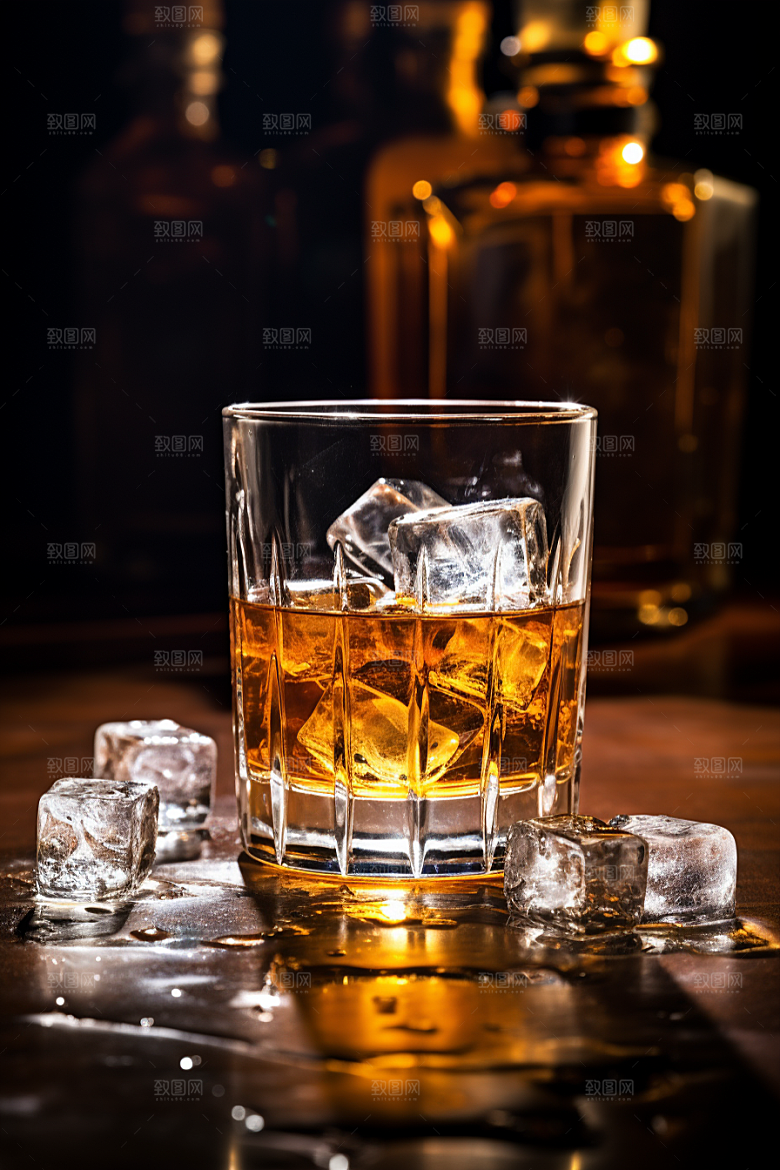 洋酒威士忌美酒精致素材