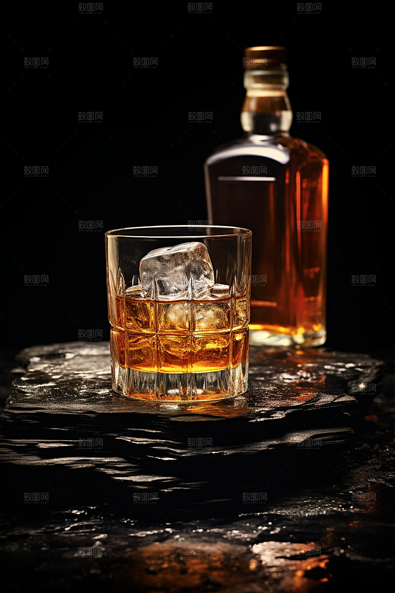洋酒威士忌精致品酒素材