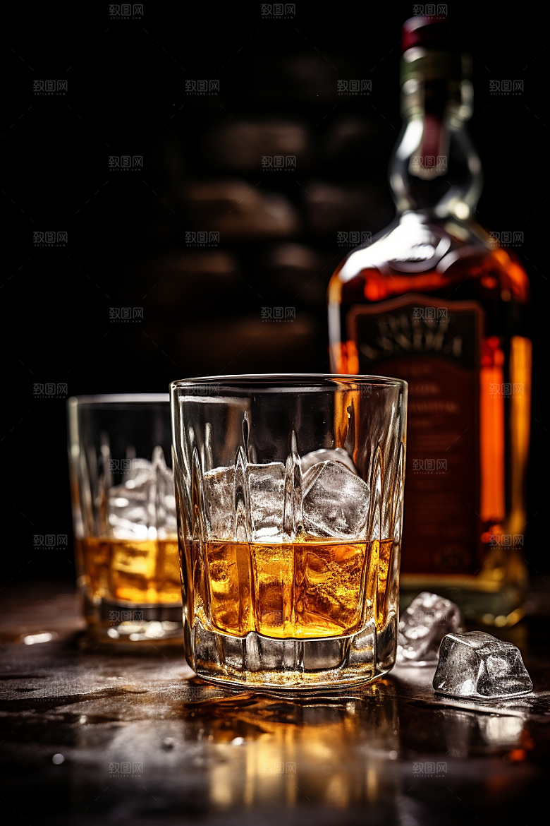 洋酒威士忌高清品酒素材