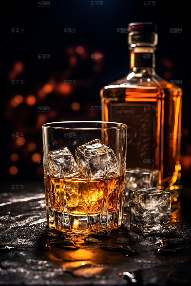 洋酒威士忌美酒品酒素材