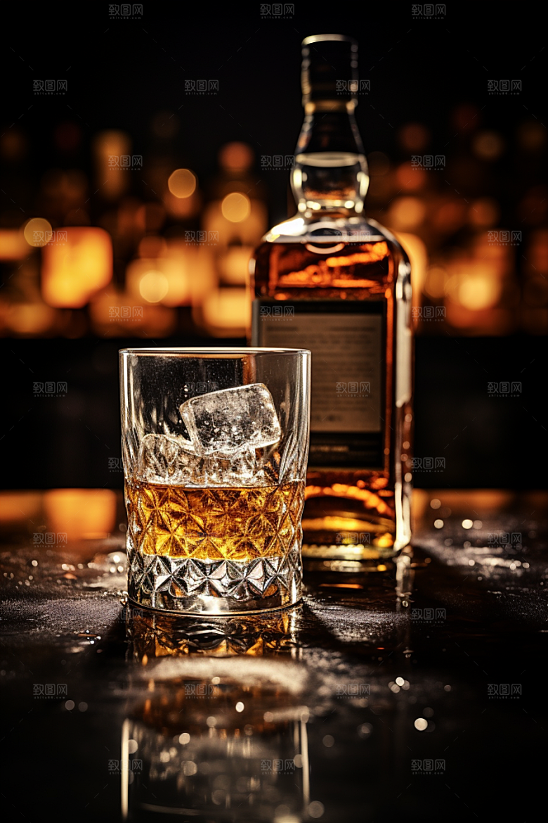 洋酒威士忌美酒品酒素材