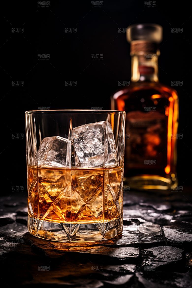 洋酒威士忌美酒酒类素材