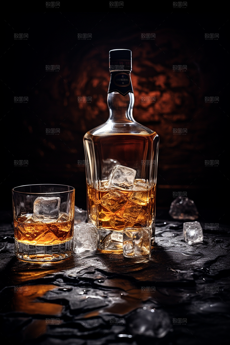 洋酒威士忌品酒酒类素材