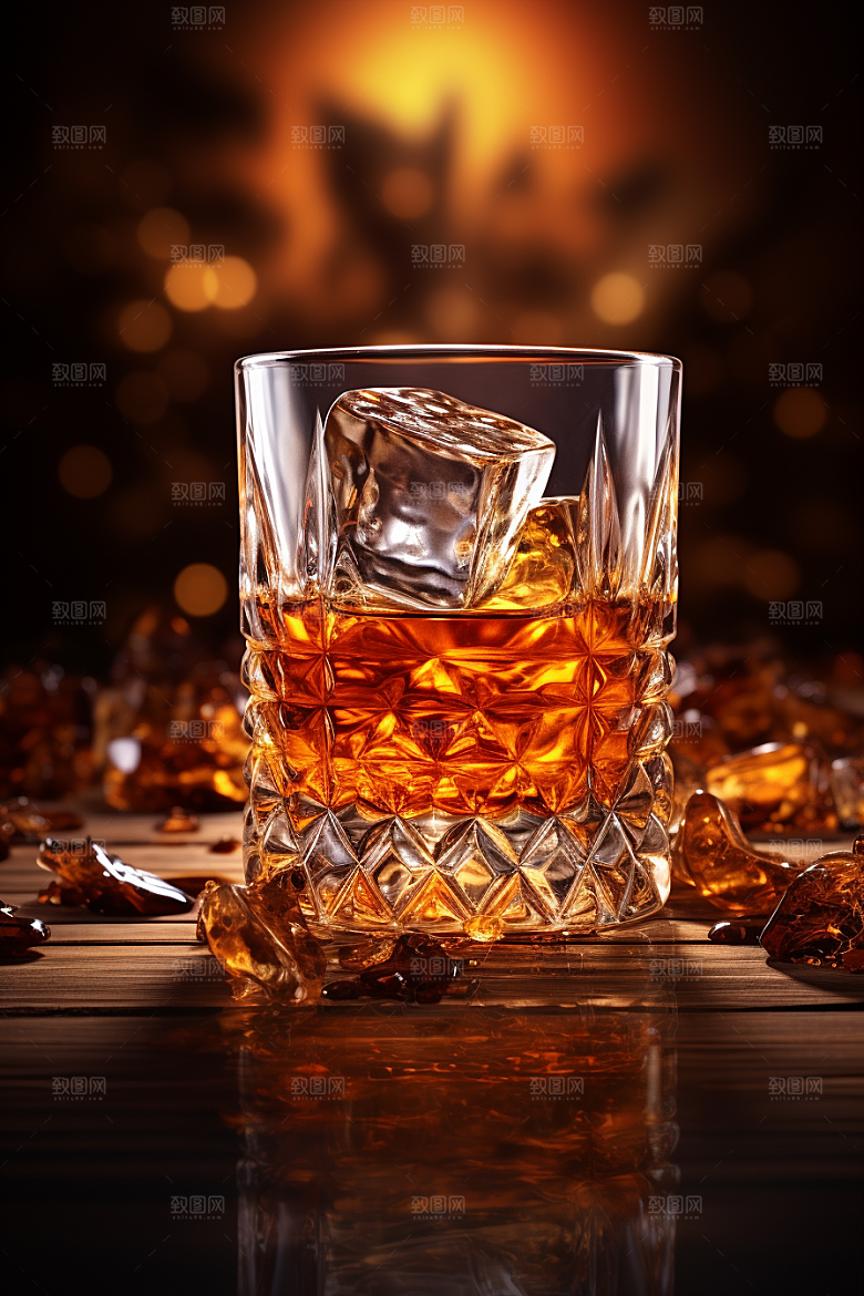 洋酒威士忌美酒高清素材