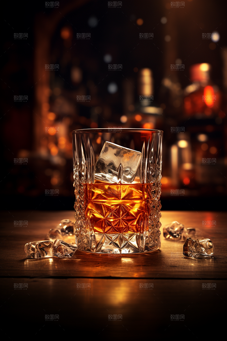 洋酒威士忌美酒高清素材