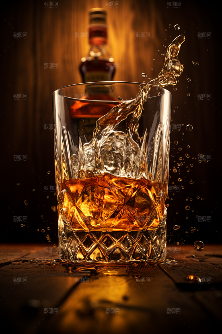 洋酒威士忌酒精品酒素材