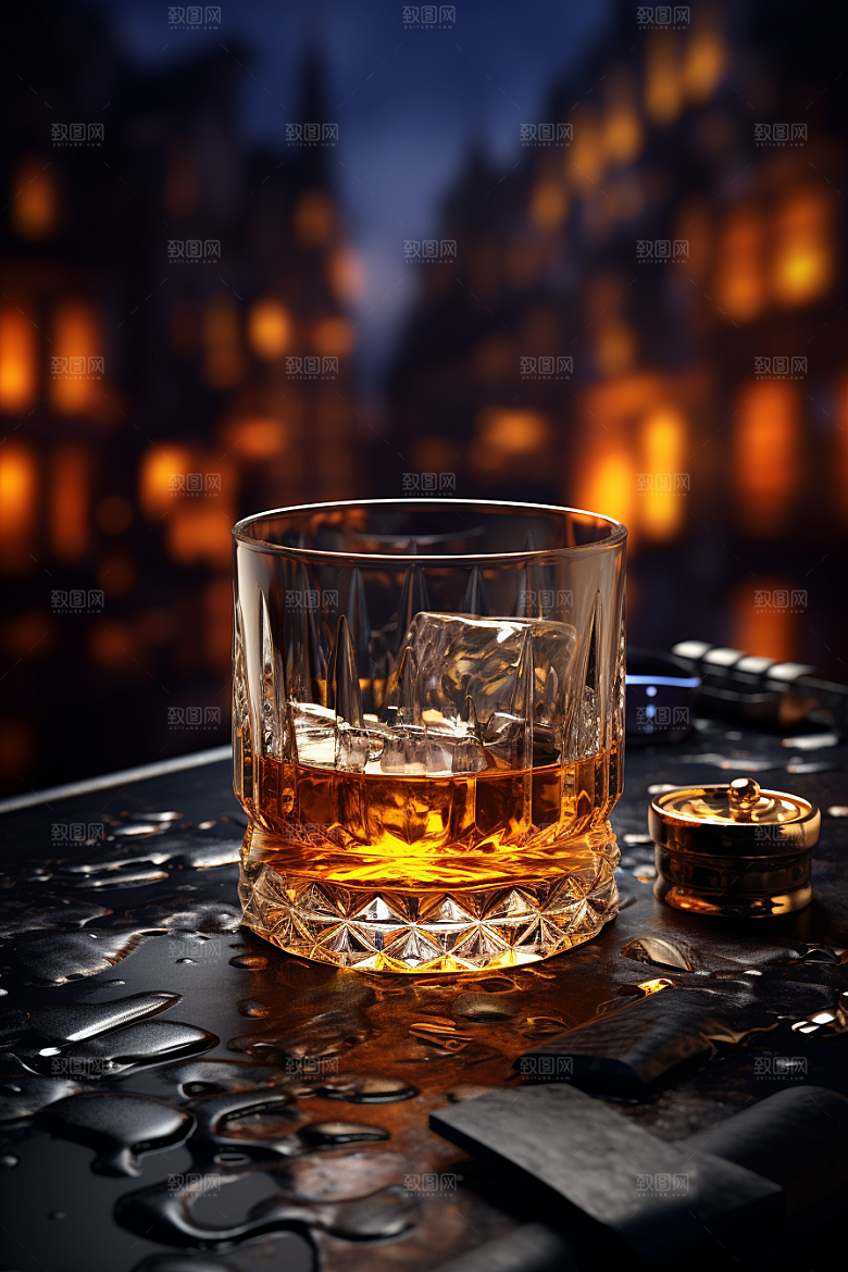 洋酒威士忌酒精高清素材