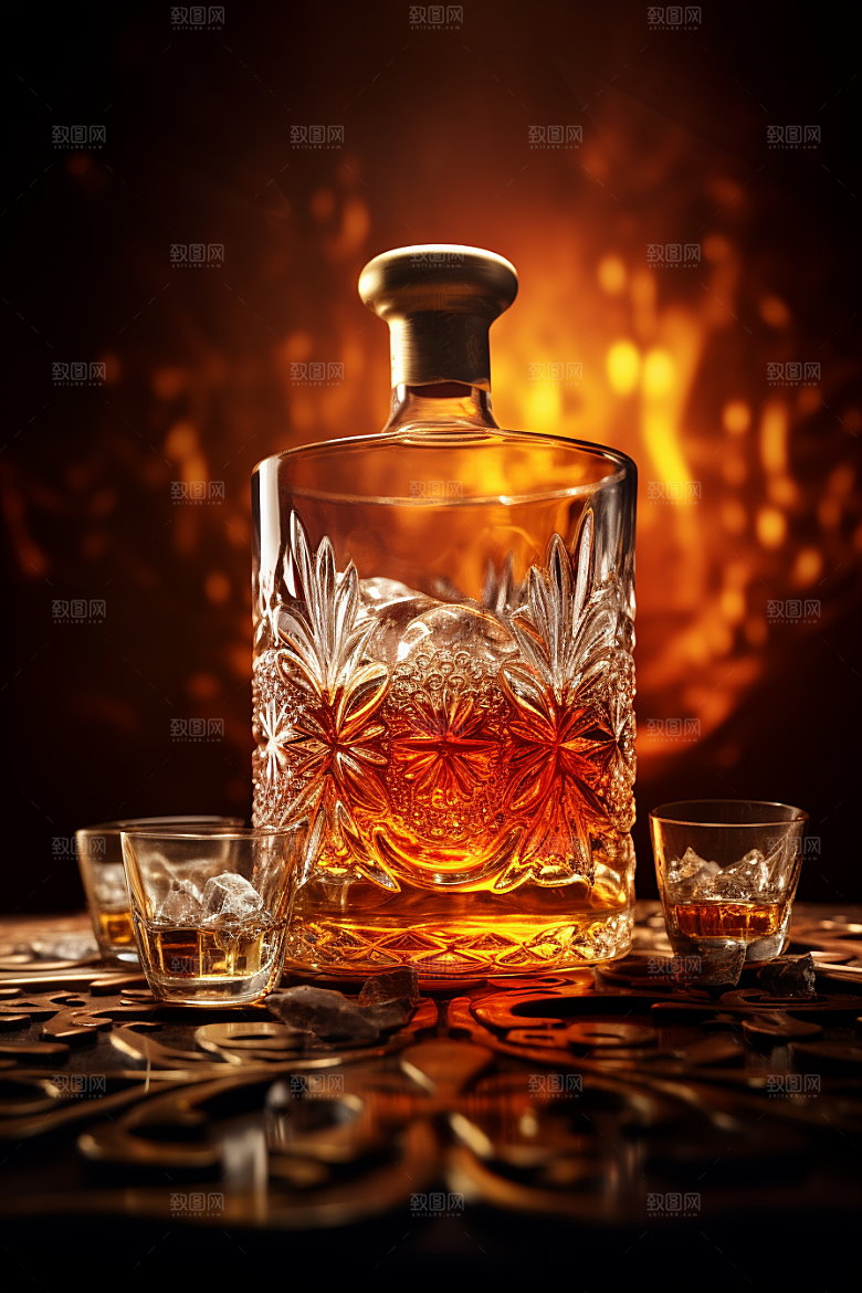 洋酒威士忌酒类酒精素材