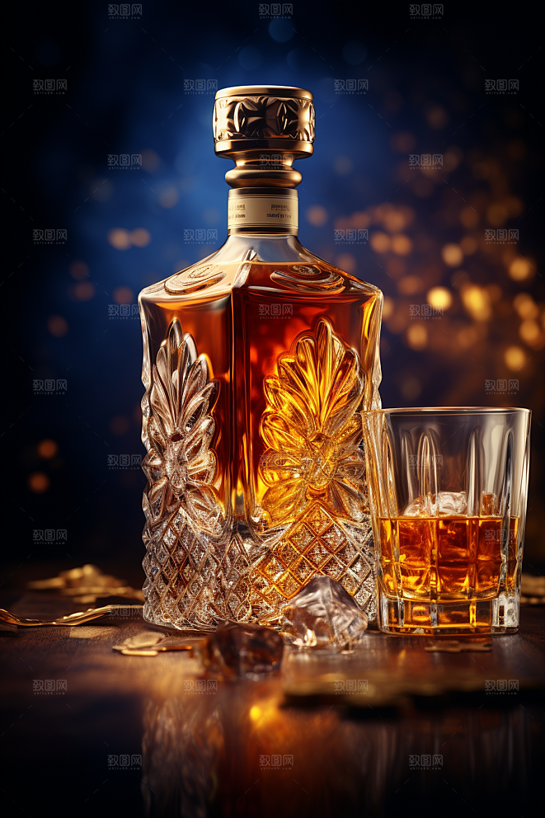 洋酒威士忌美酒酒精素材