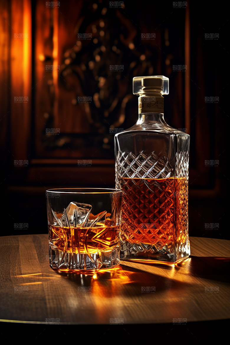 洋酒威士忌美酒品酒素材
