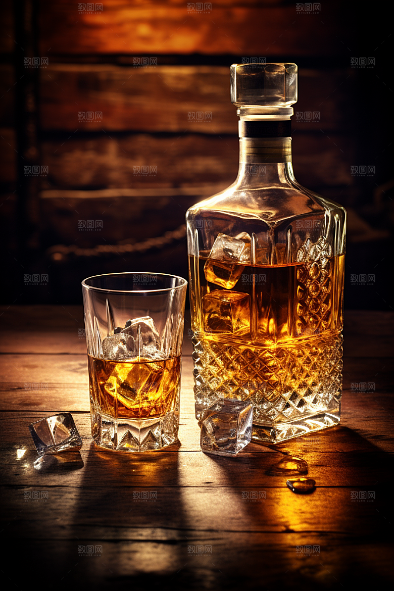 洋酒威士忌酒精品酒素材