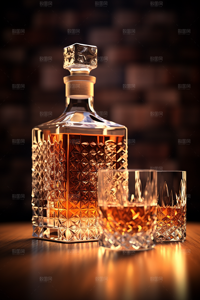 洋酒威士忌酒类酒精素材