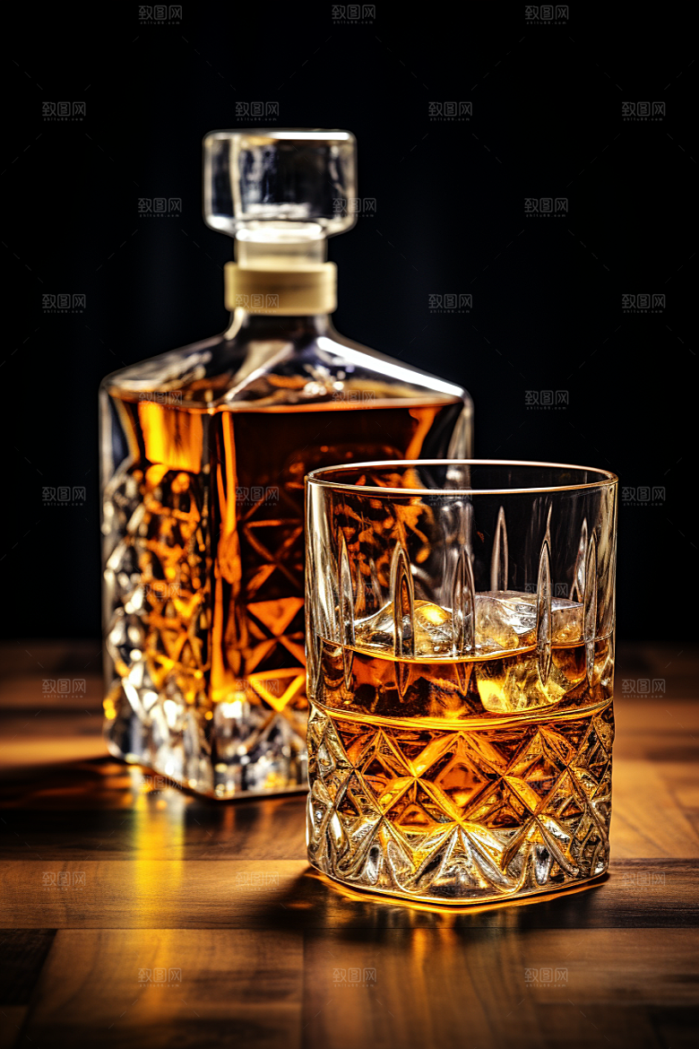 洋酒威士忌酒精酒类素材