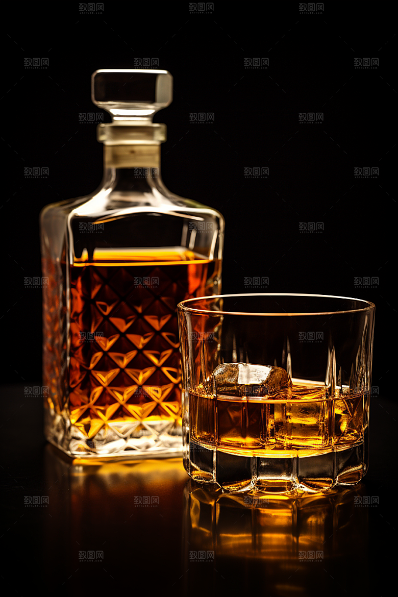 洋酒威士忌酒类品酒素材