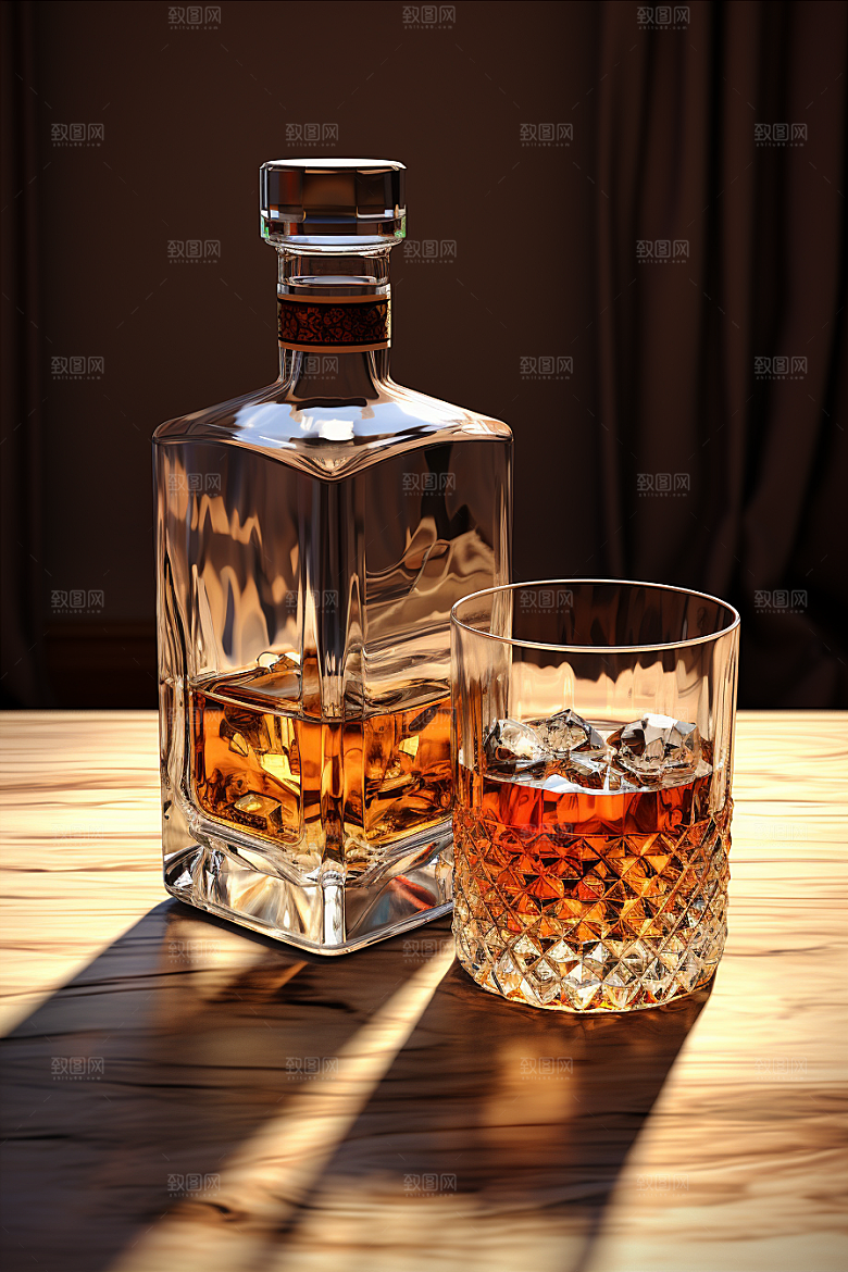 洋酒威士忌高清品酒素材
