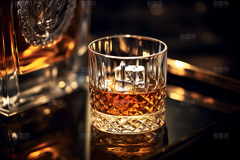 洋酒威士忌酒精美酒素材